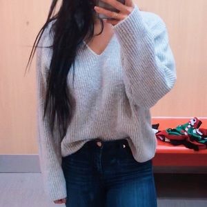 Gray sweater